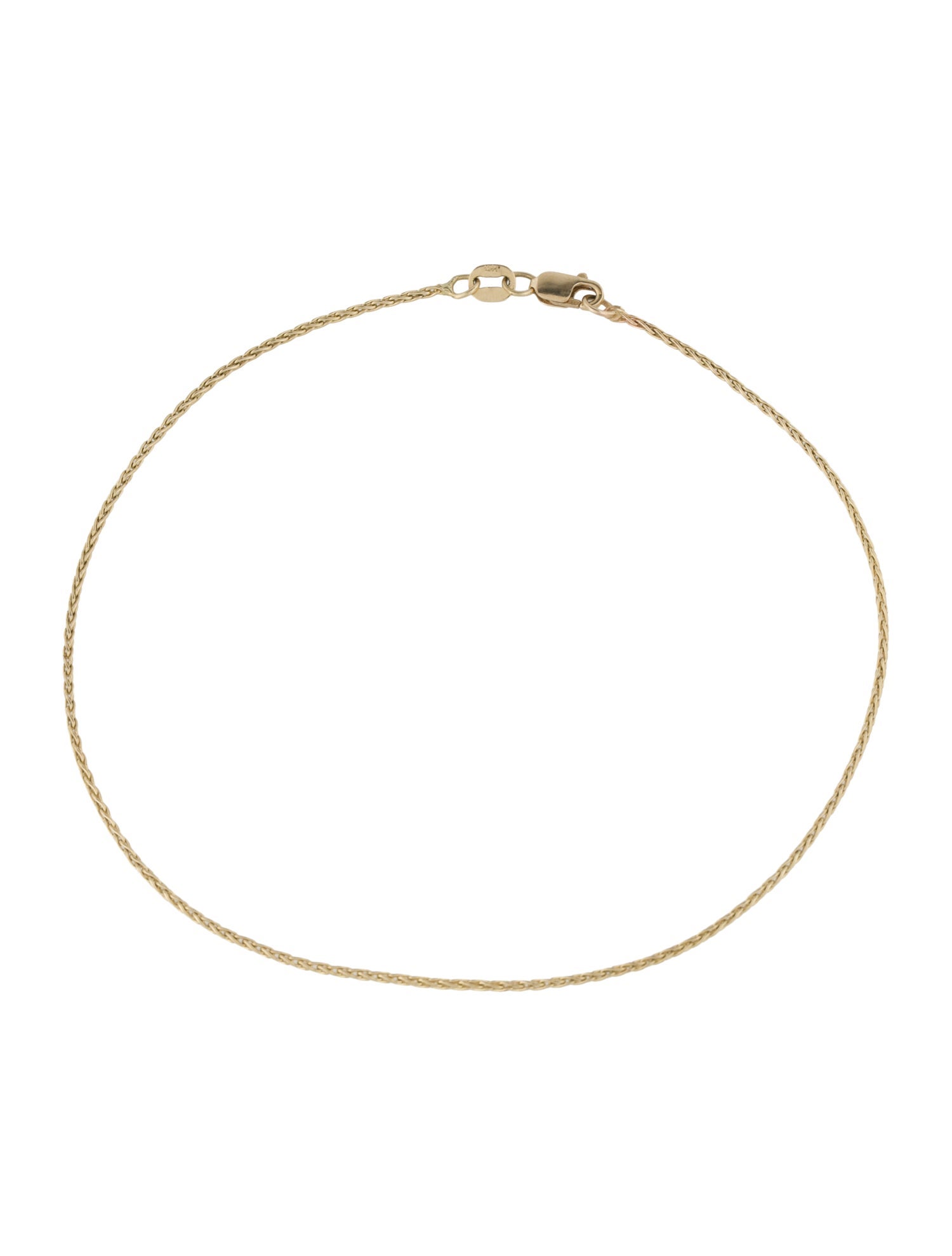 Anklet 14K Wheat Chain