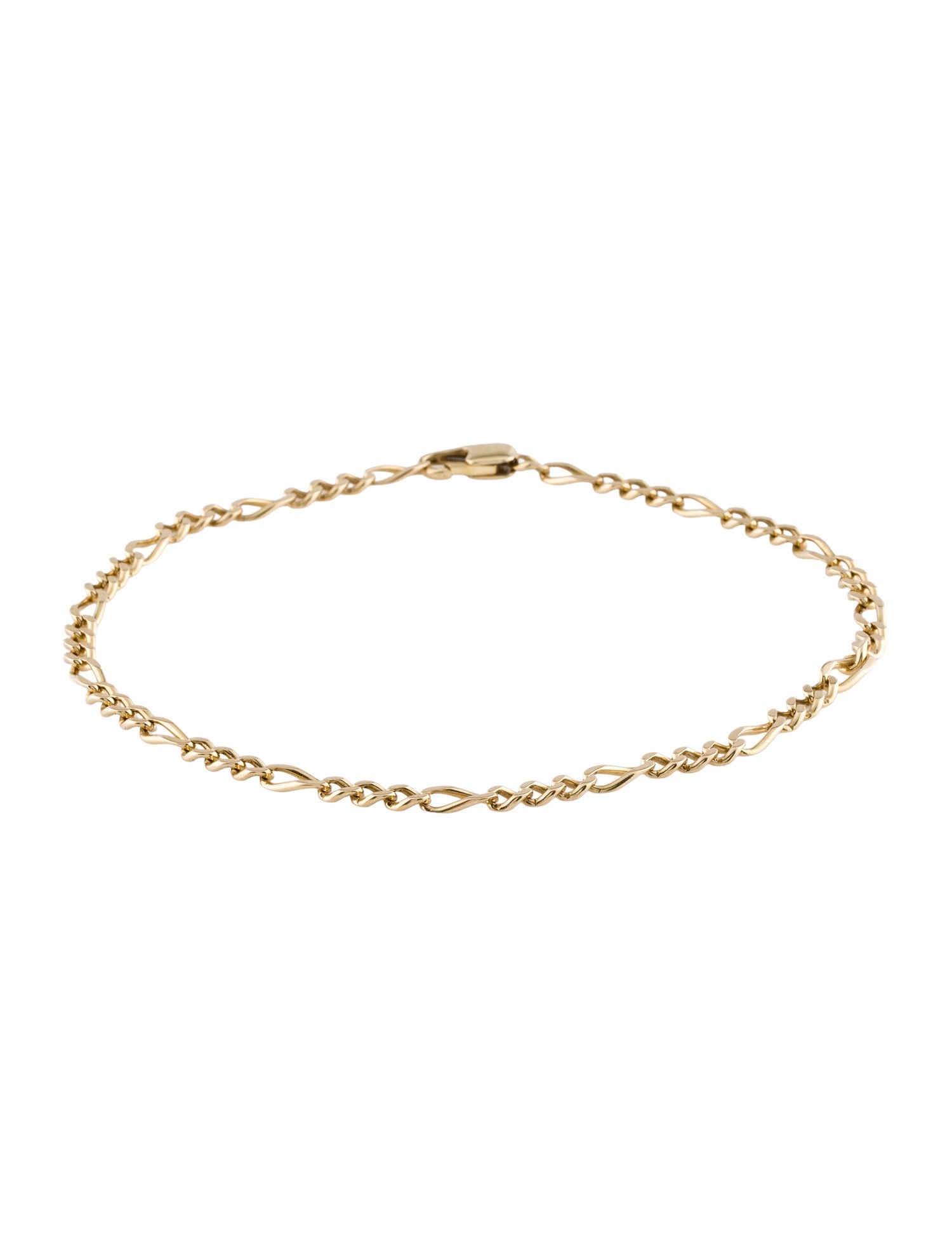 Anklet 14K Figaro Link