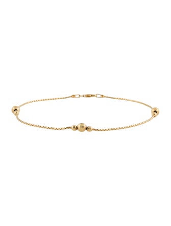 Anklet 14k Beaded Anklet