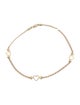 Anklet 10K Heart Charm Station Anklet