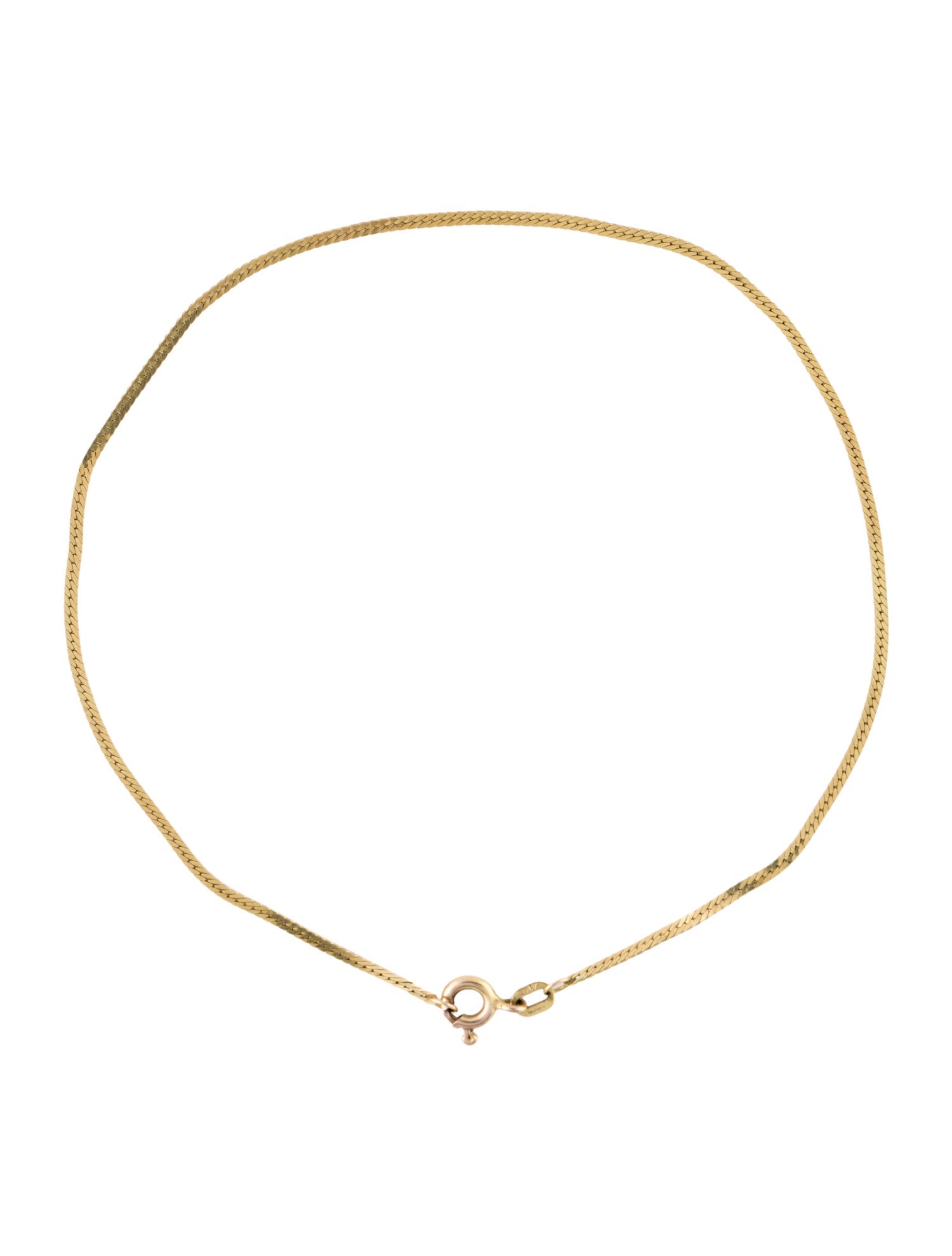 Anklet 14K Herringbone