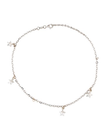 Pre-owned Anklet 18k Star Charm  In Multi