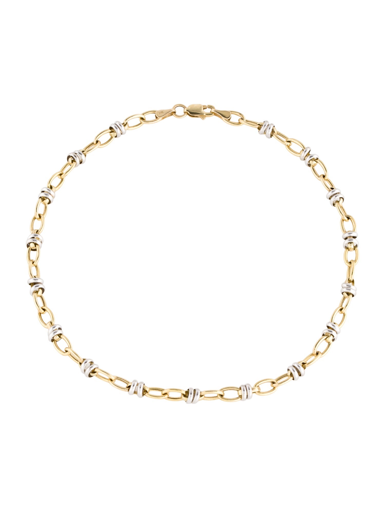 Anklet 14K Two-Tone Link