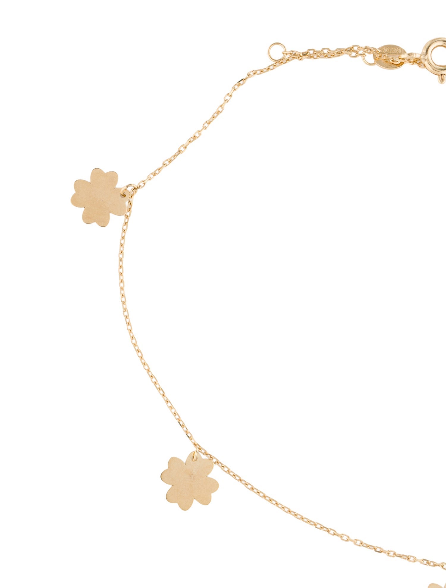 Anklet 14K Clover