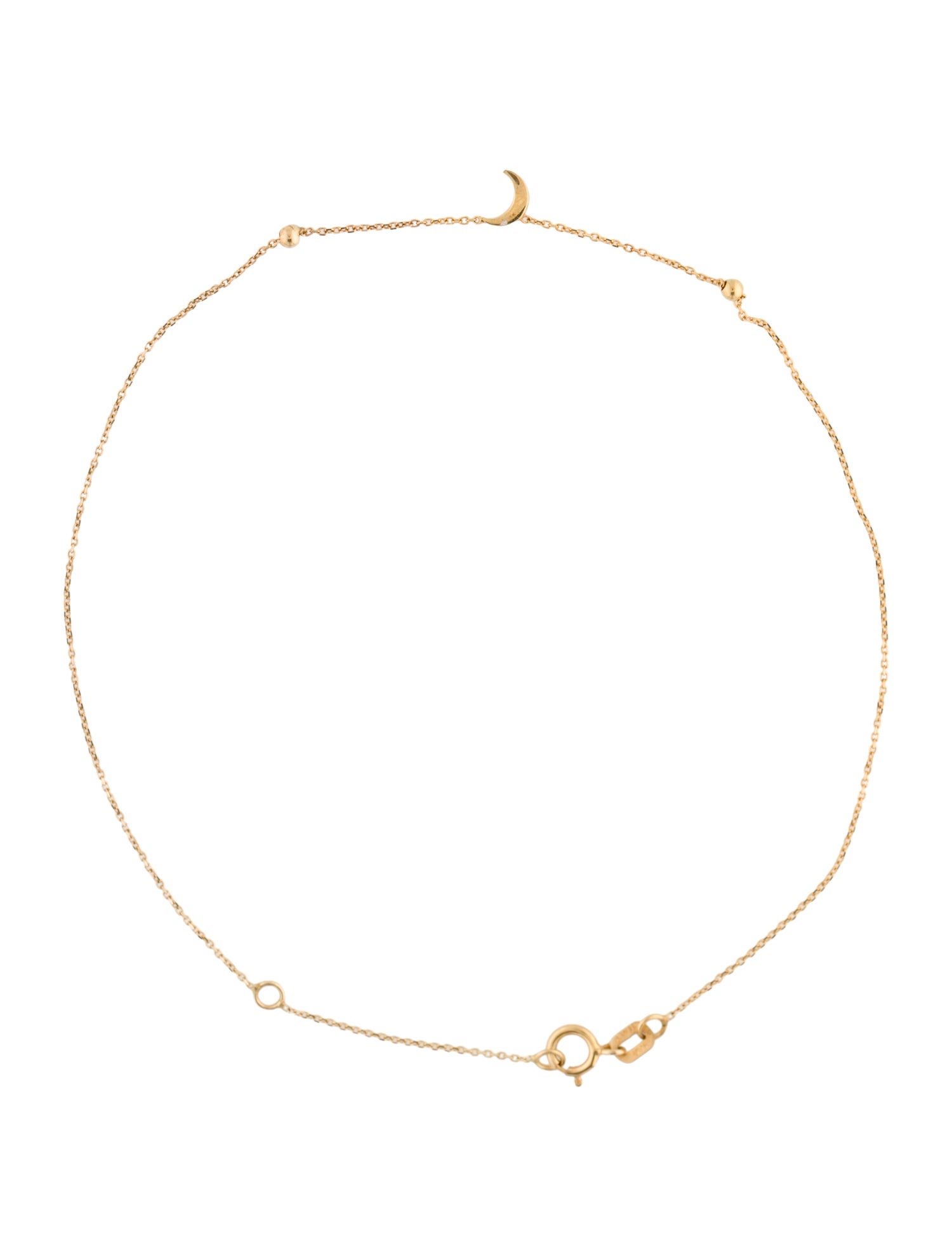 Anklet 14K Crescent Moon