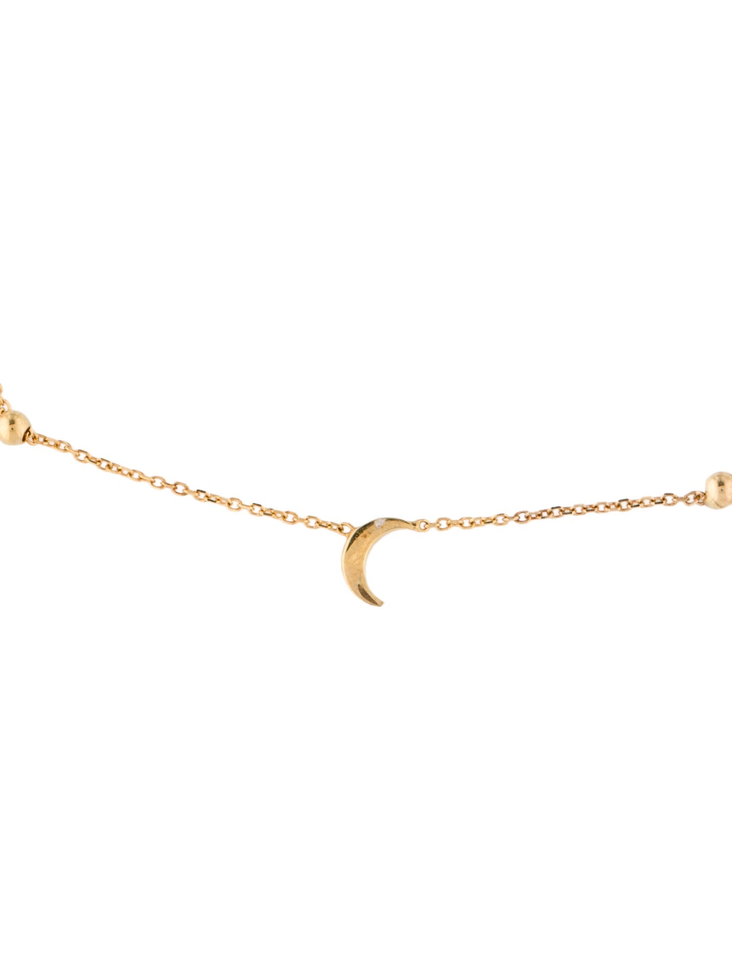 Anklet 14K Crescent Moon