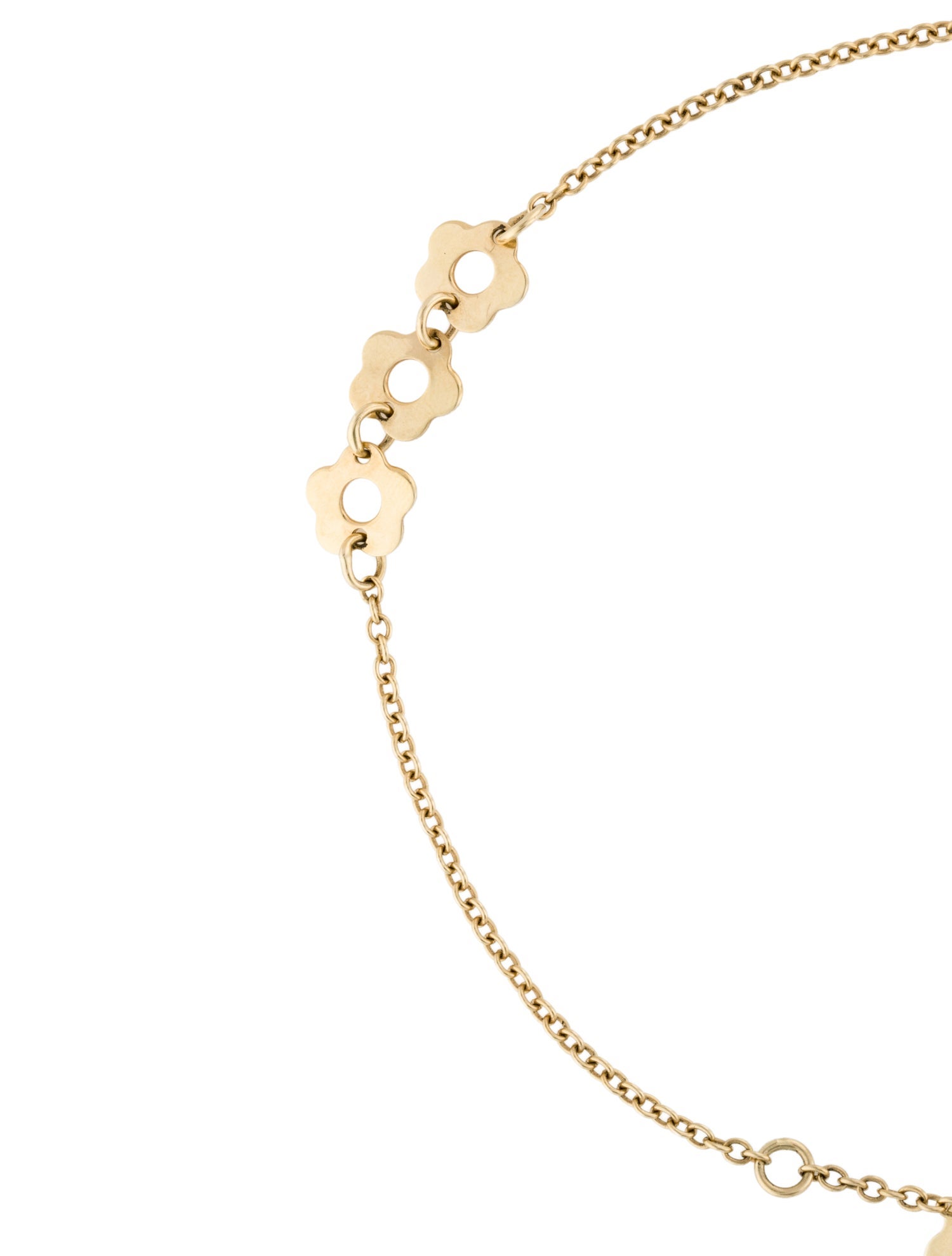 Anklet 14K Open Flower