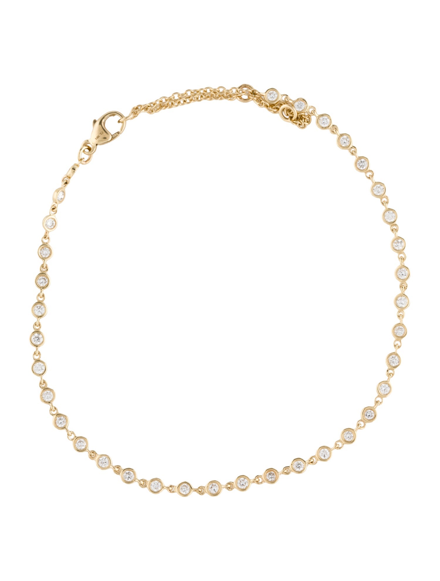 Anklet 14K 1.05ctw Lab Grown Diamond