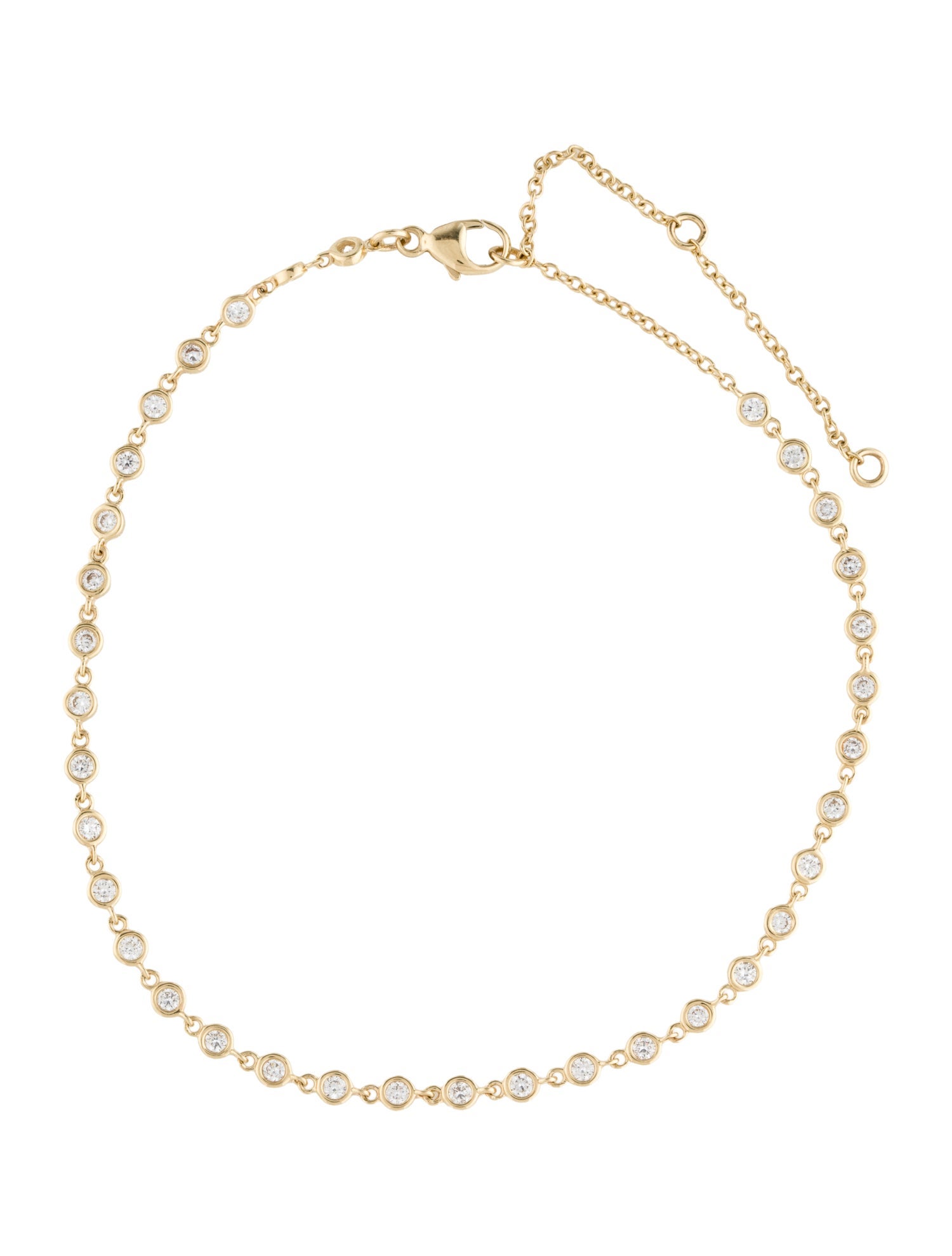 Anklet 14K 1.05ctw Lab-Grown Diamond Ankle Bracelet