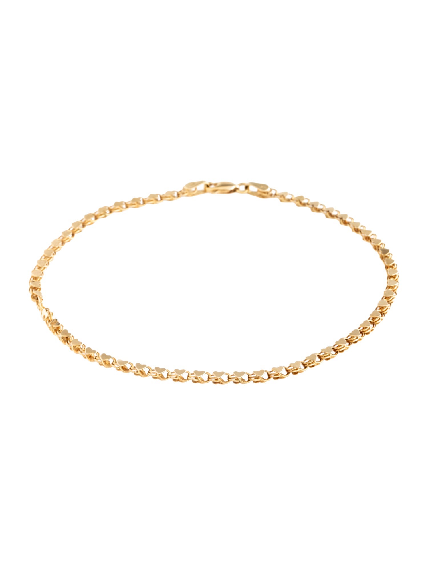 Anklet 14K Heart Link
