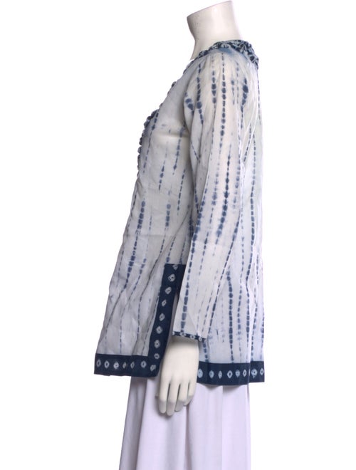 Ankasa Tie-Dye Print Scoop Neck Tunic