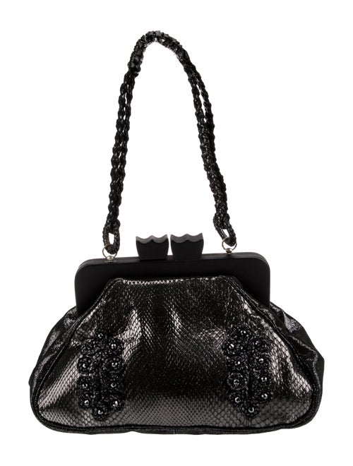 Anthony Luciano Snakeskin Top Handle Bag