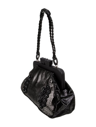 Anthony Luciano Snakeskin Top Handle Bag