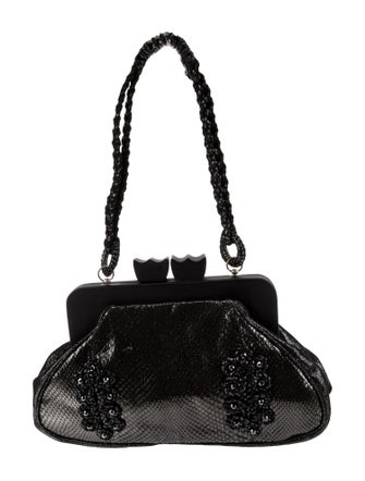 Anthony Luciano Snakeskin Top Handle Bag