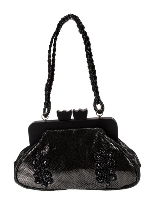 Anthony Luciano Snakeskin Top Handle Bag