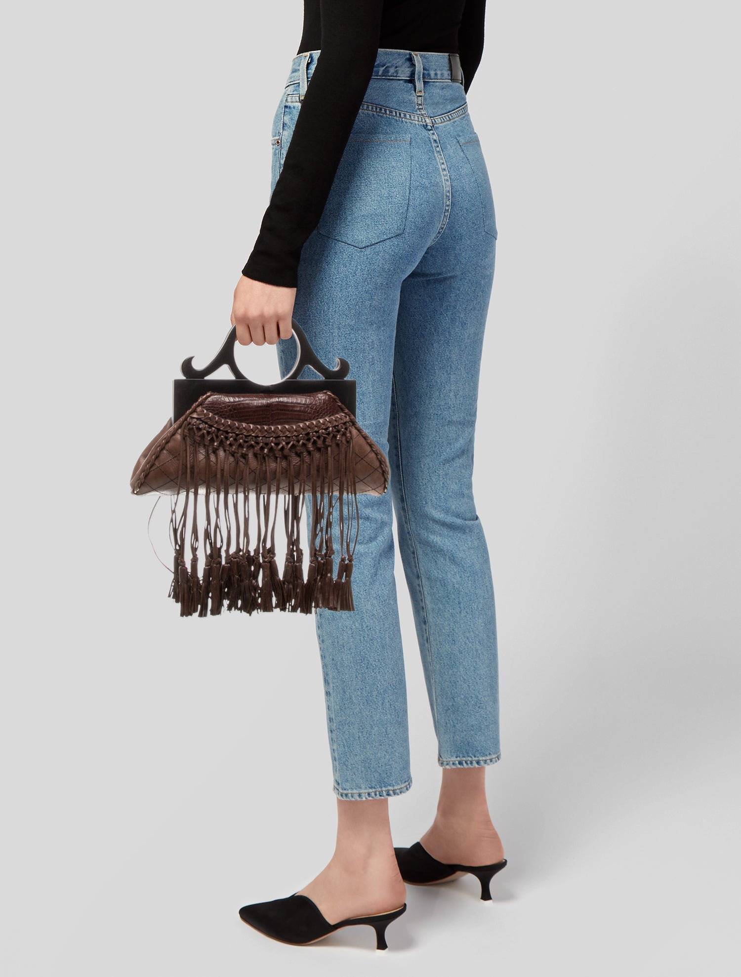 Anthony Luciano Leather Top Handle Bag