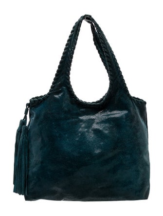 Anthony Luciano Embossed Leather Hobo