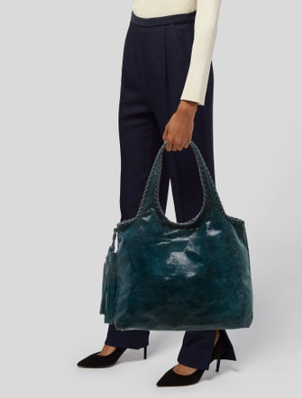 Anthony Luciano Embossed Leather Hobo