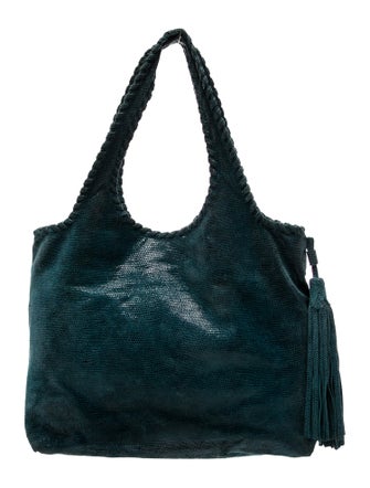 Anthony Luciano Embossed Leather Hobo