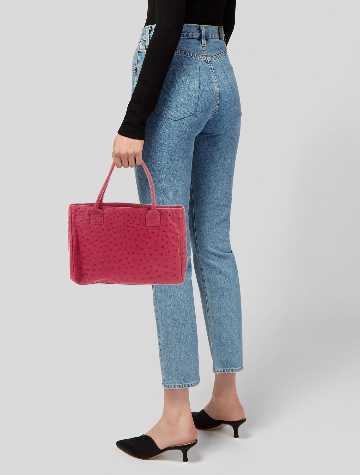 Anthony Luciano Ostrich Tote