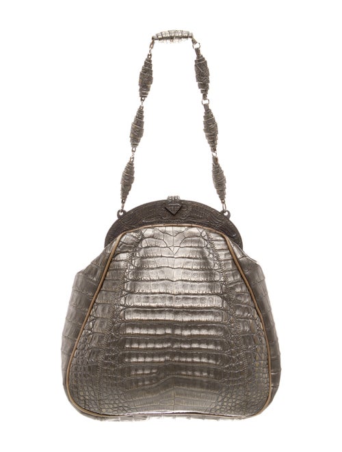 Anthony Luciano Embossed Leather Shoulder Bag