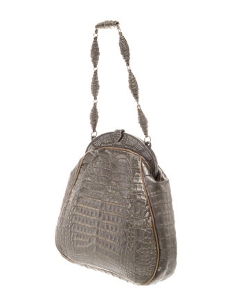 Anthony Luciano Embossed Leather Shoulder Bag