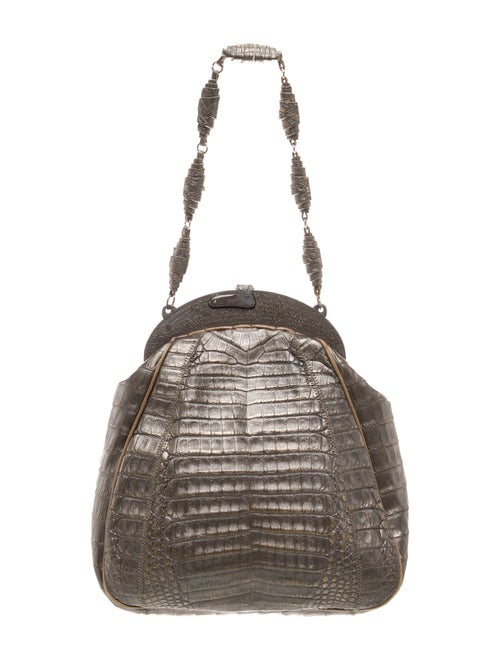 Anthony Luciano Embossed Leather Shoulder Bag