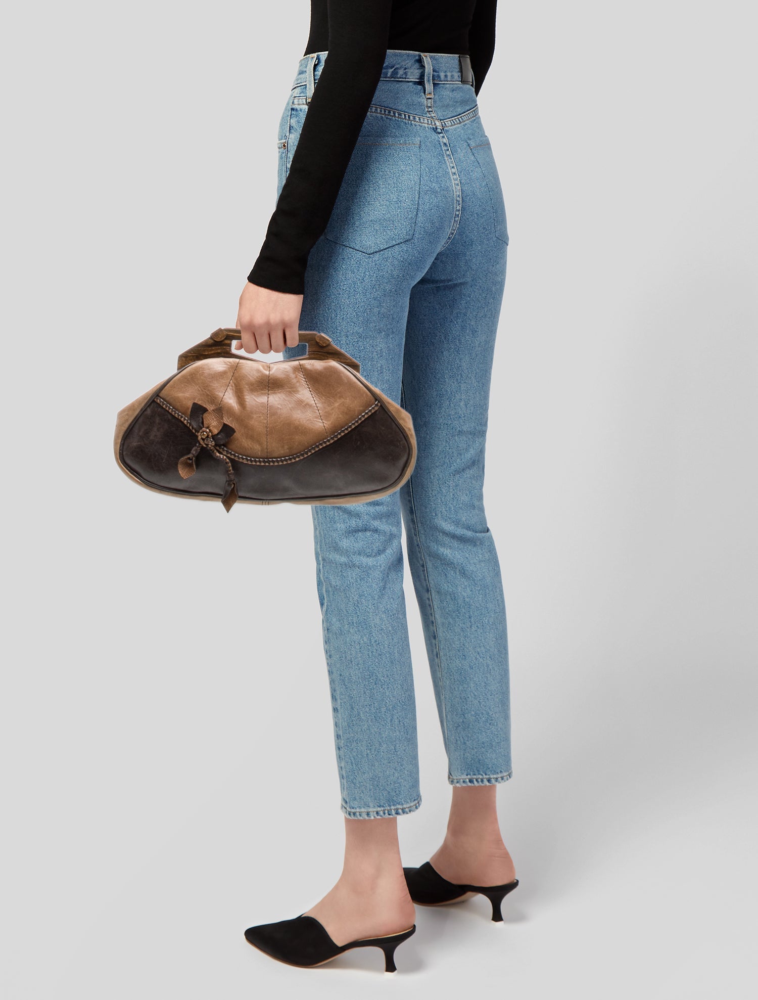 Anthony Luciano Leather Top Handle Bag