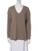 Andrew Marc V-Neck Long Sleeve Top