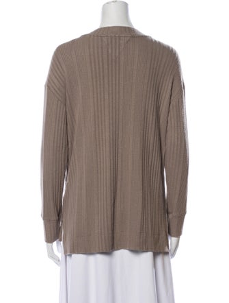 Andrew Marc V-Neck Long Sleeve Top