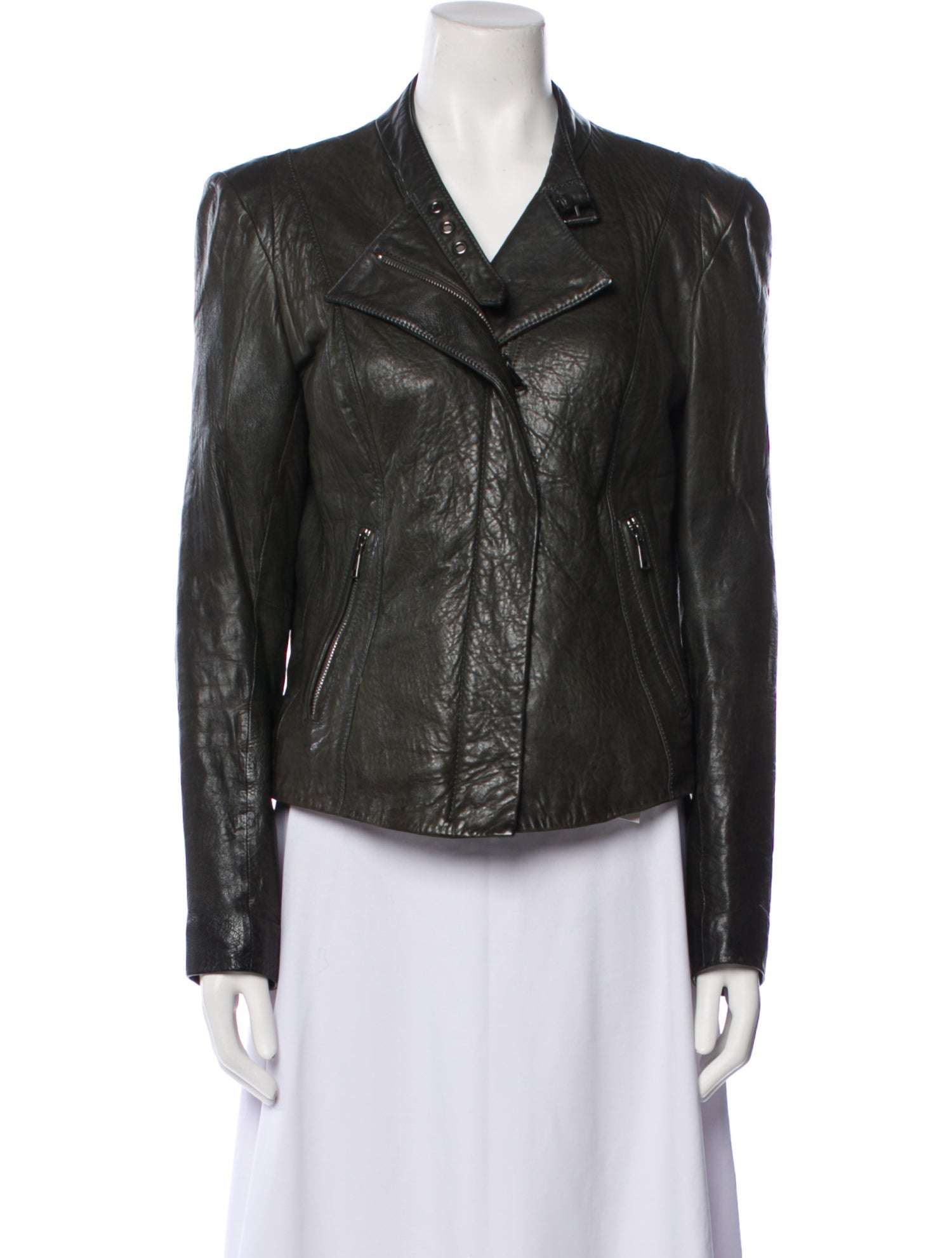 Andrew Marc Leather Biker Jacket