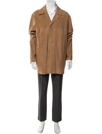 Andrew Marc Leather Overcoat