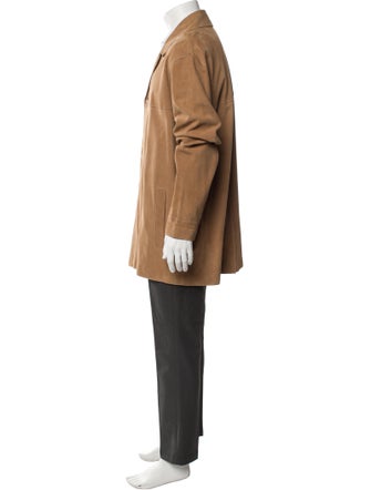 Andrew Marc Leather Overcoat