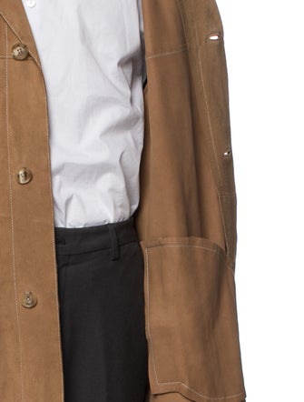 Andrew Marc Leather Overcoat