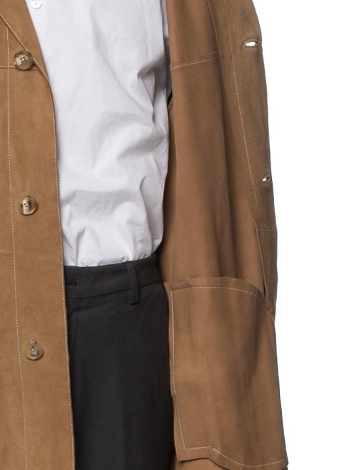 Andrew Marc Leather Overcoat