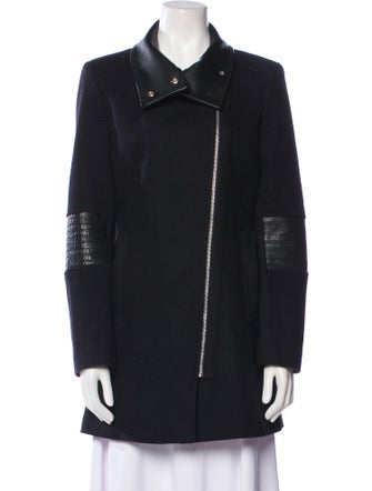 Andrew Marc Wool Floral Print Coat