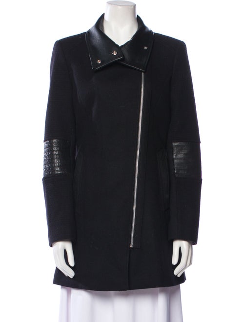 Andrew Marc Wool Floral Print Coat