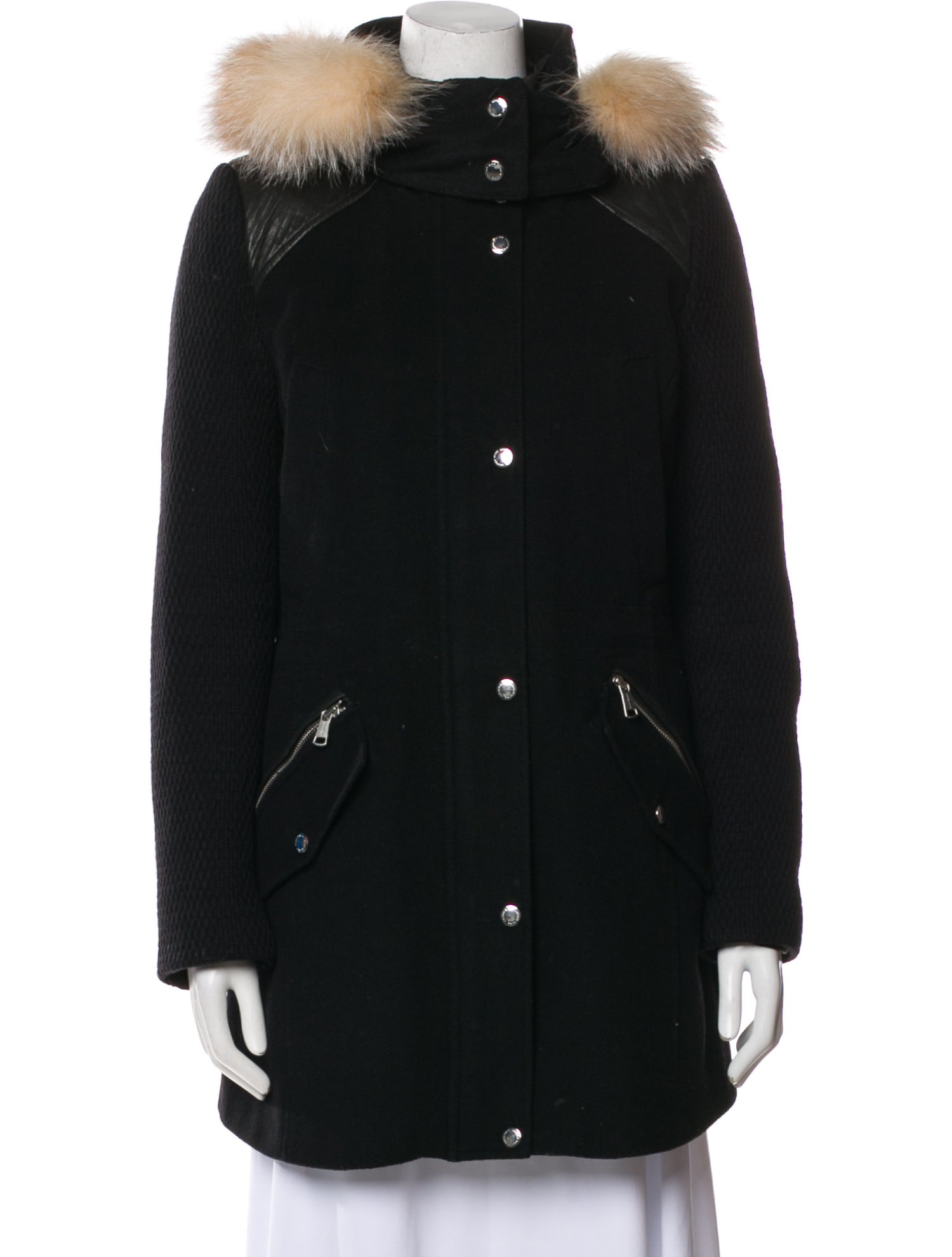 Andrew Marc Wool Fur Coat