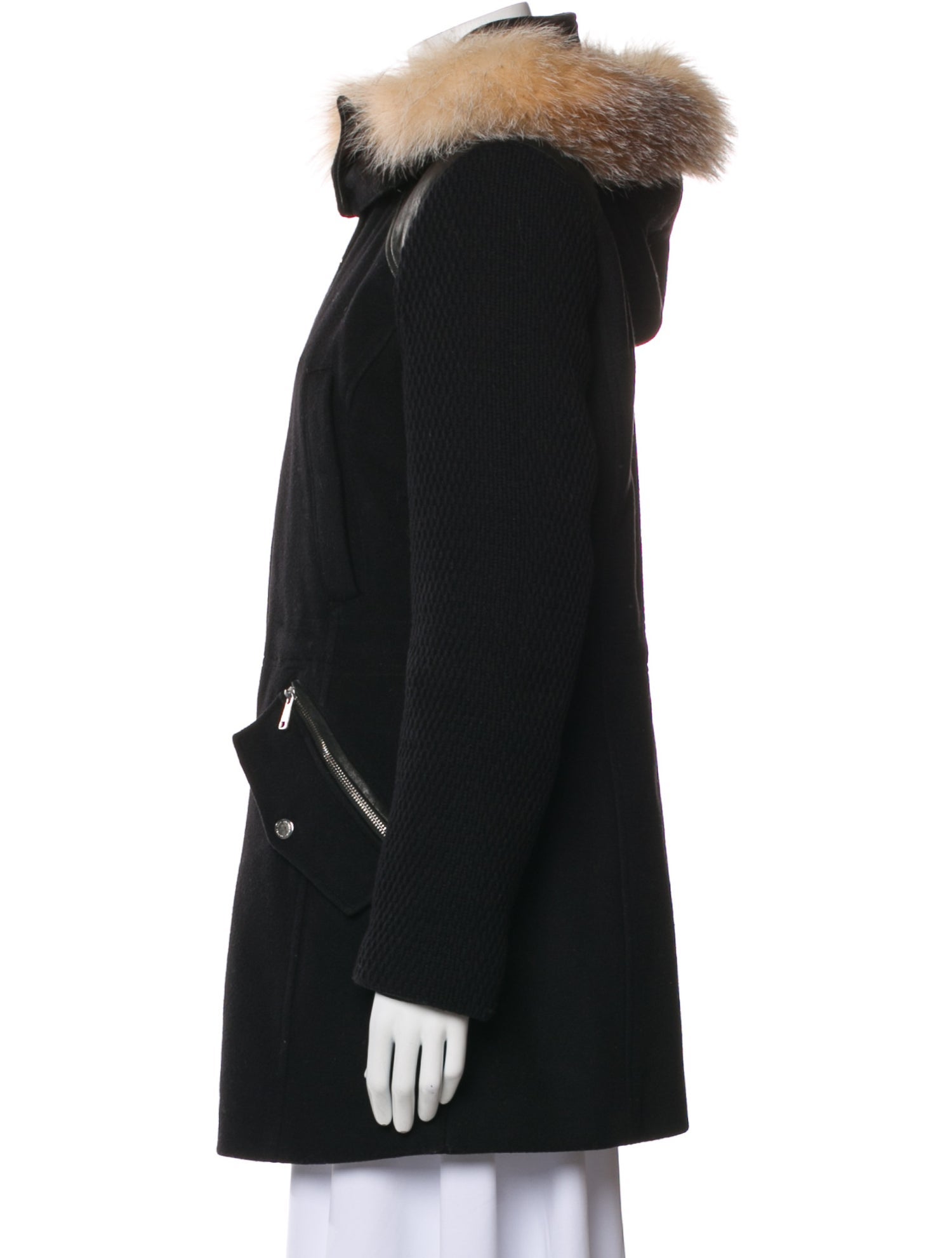 Andrew Marc Wool Fur Coat
