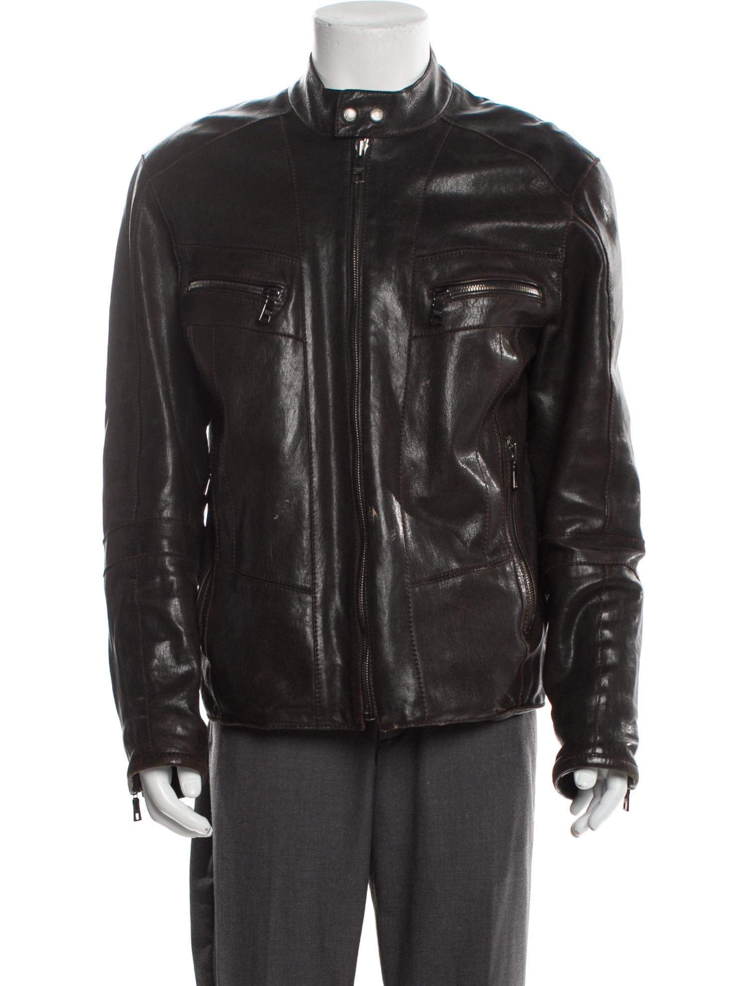 Andrew Marc Leather Moto Jacket