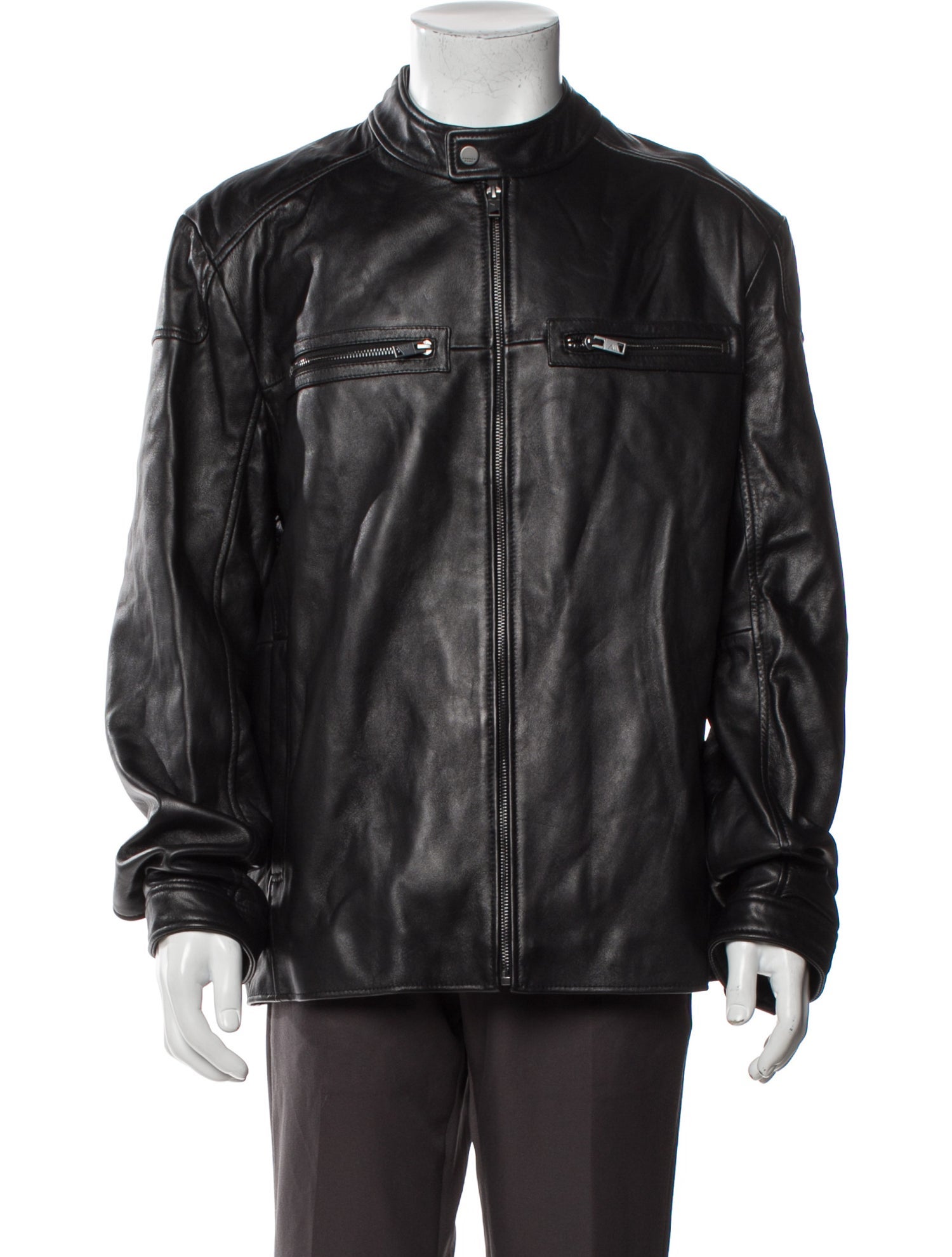 Andrew Marc Leather Moto Jacket