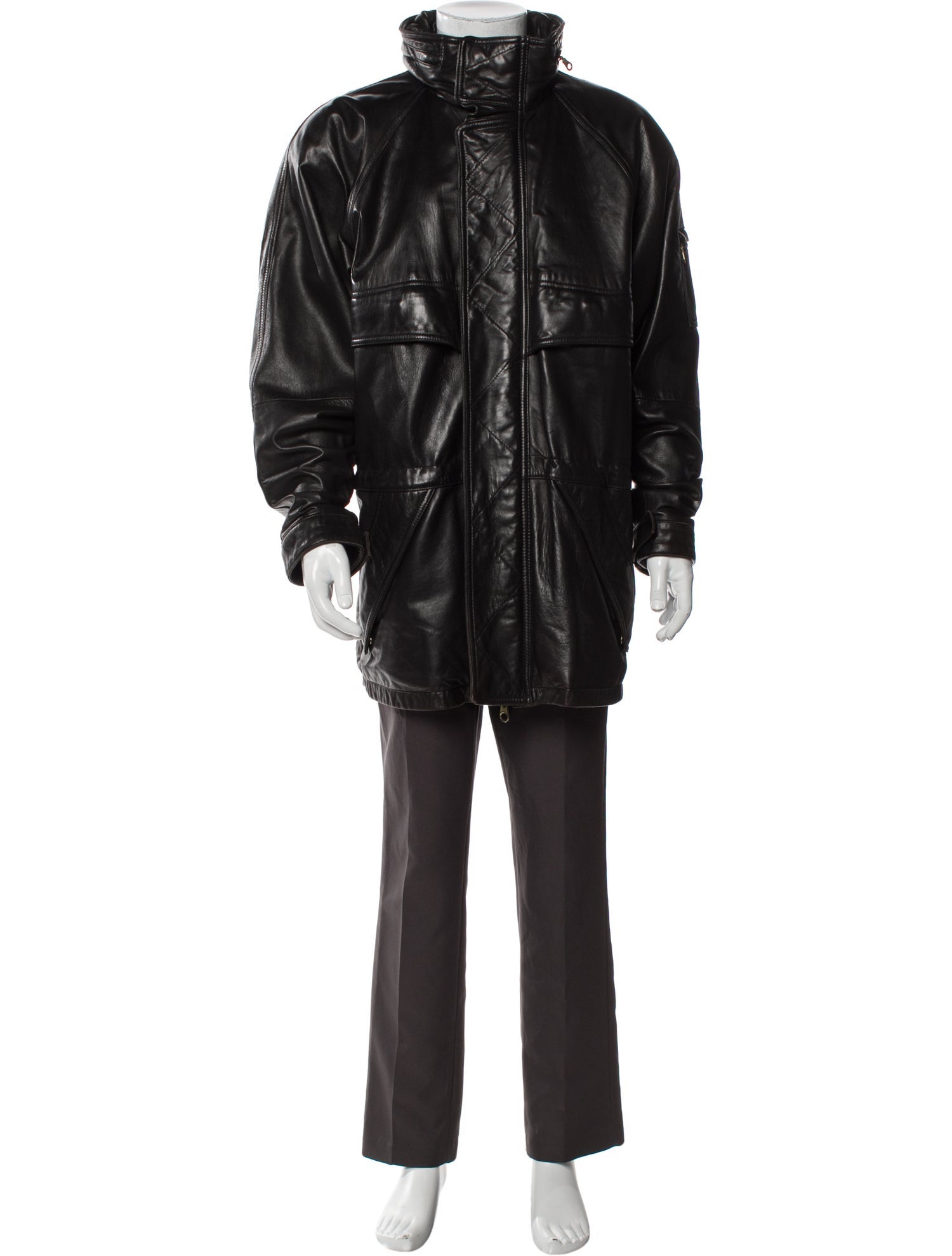 Andrew Marc Leather Parka