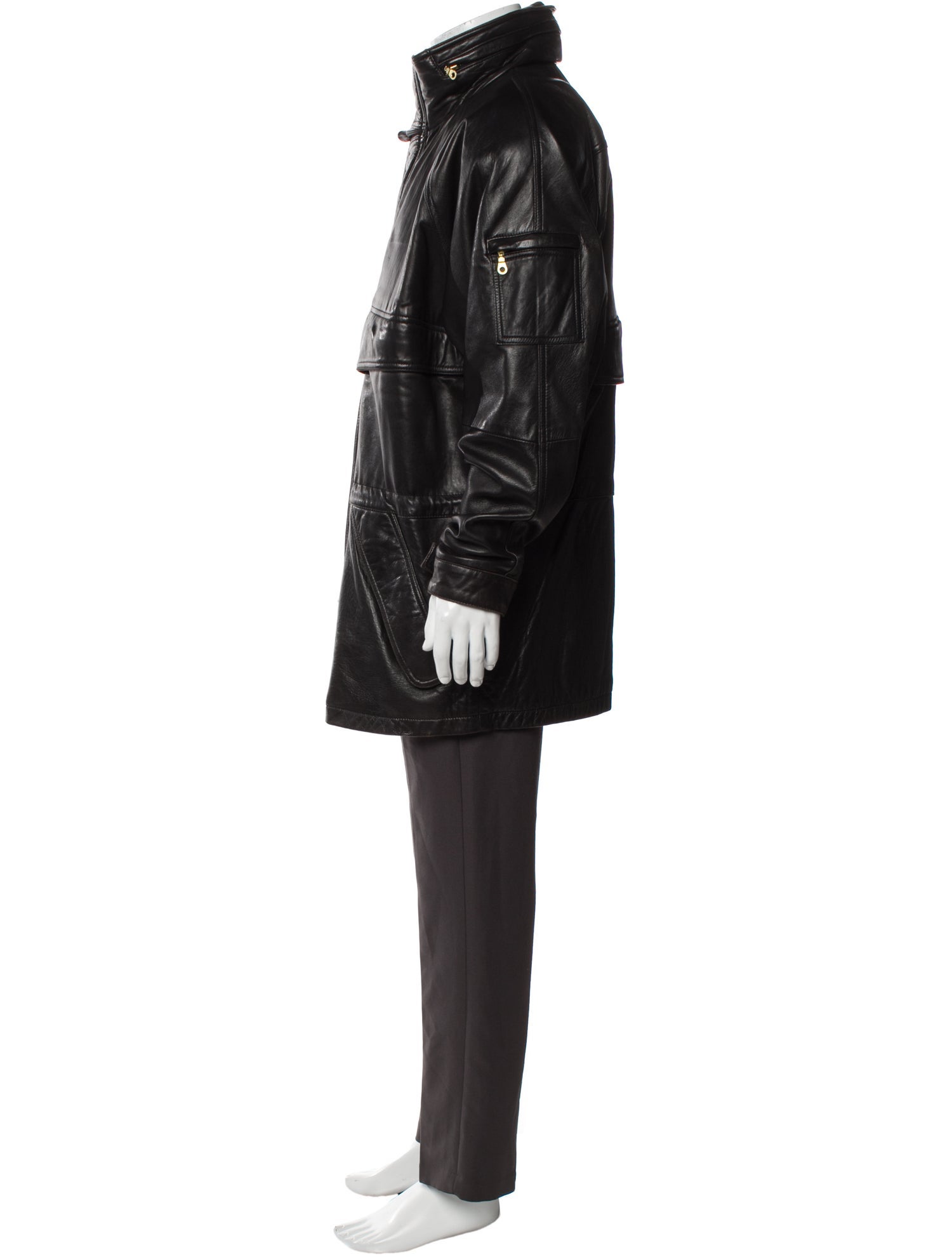 Andrew Marc Leather Parka