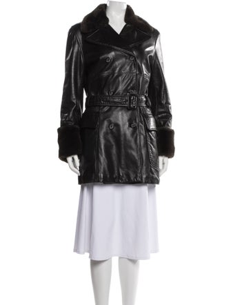 Andrew Marc Leather Trench Coat