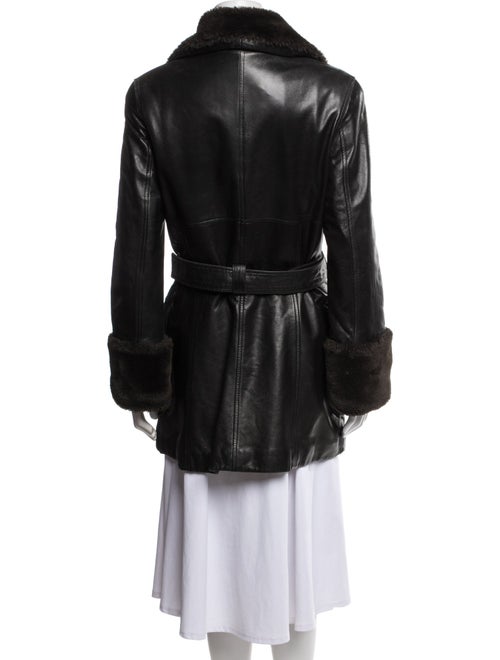 Andrew Marc Leather Trench Coat