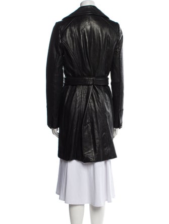 Andrew Marc Lambskin Trench Coat