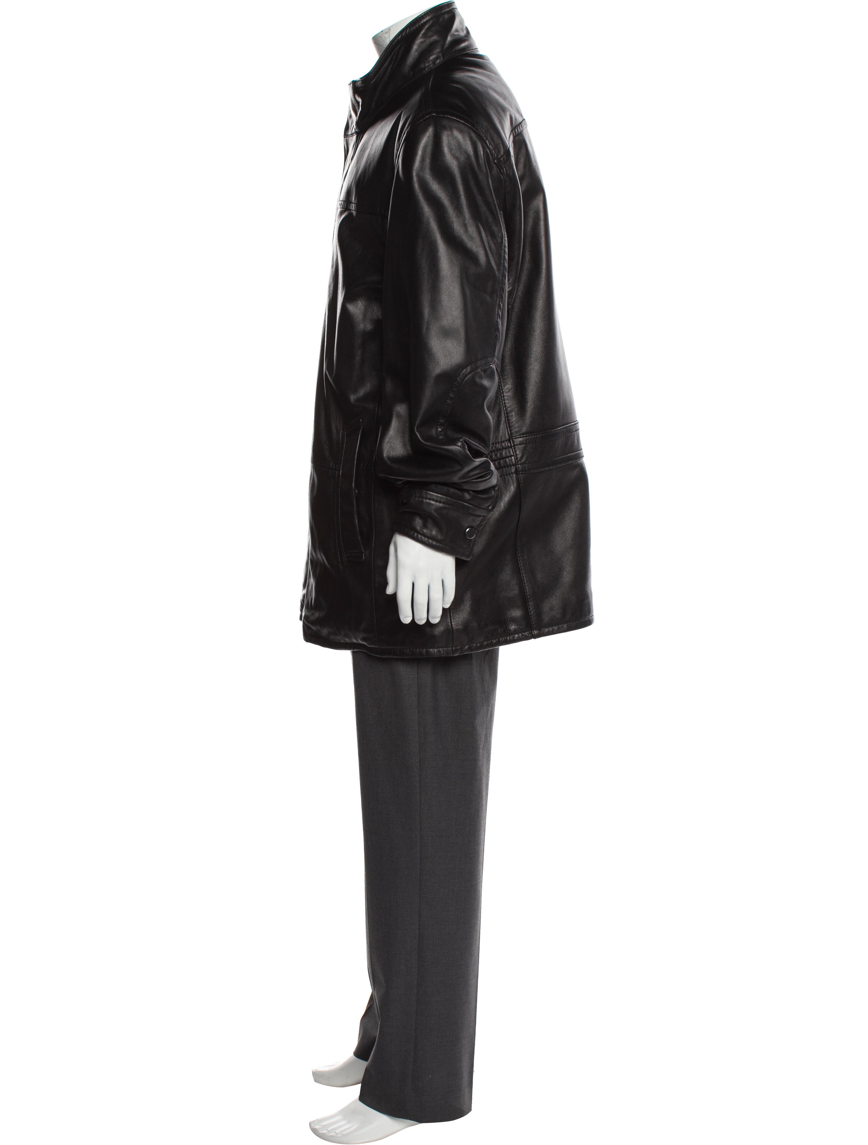 Andrew Marc Leather Parka