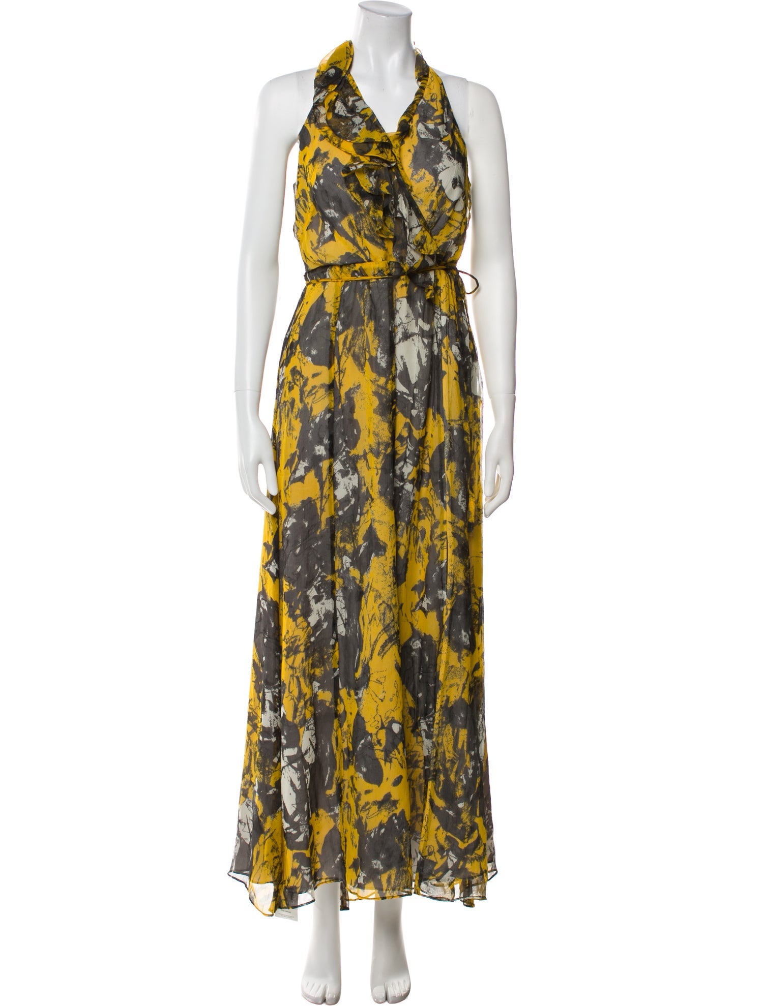 Andrew Marc Silk Long Dress