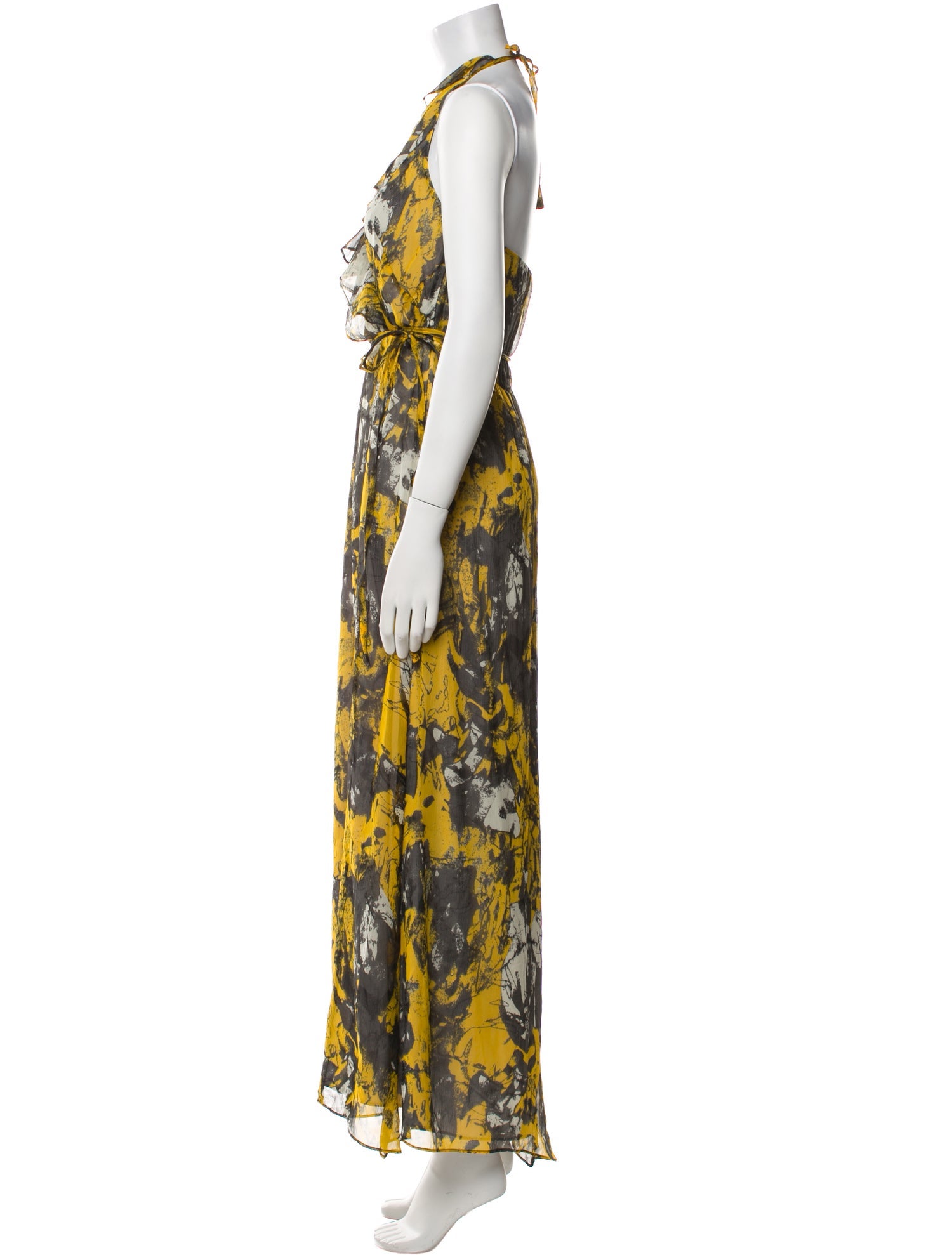 Andrew Marc Silk Long Dress