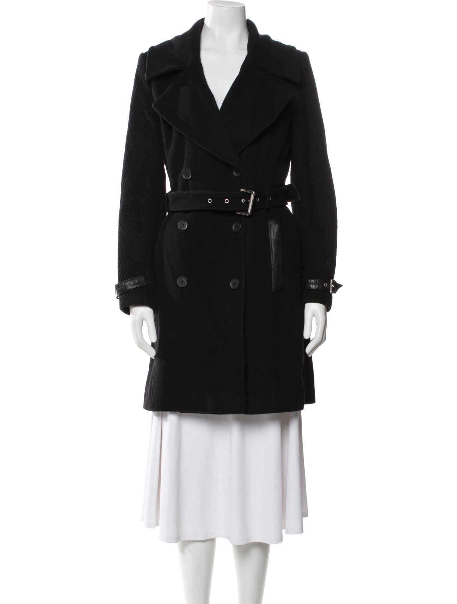 Andrew Marc Virgin Wool Trench Coat